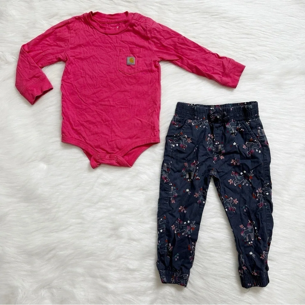 Girls Toddler Size 2T Long Sleeves and Pants Clothes LOT